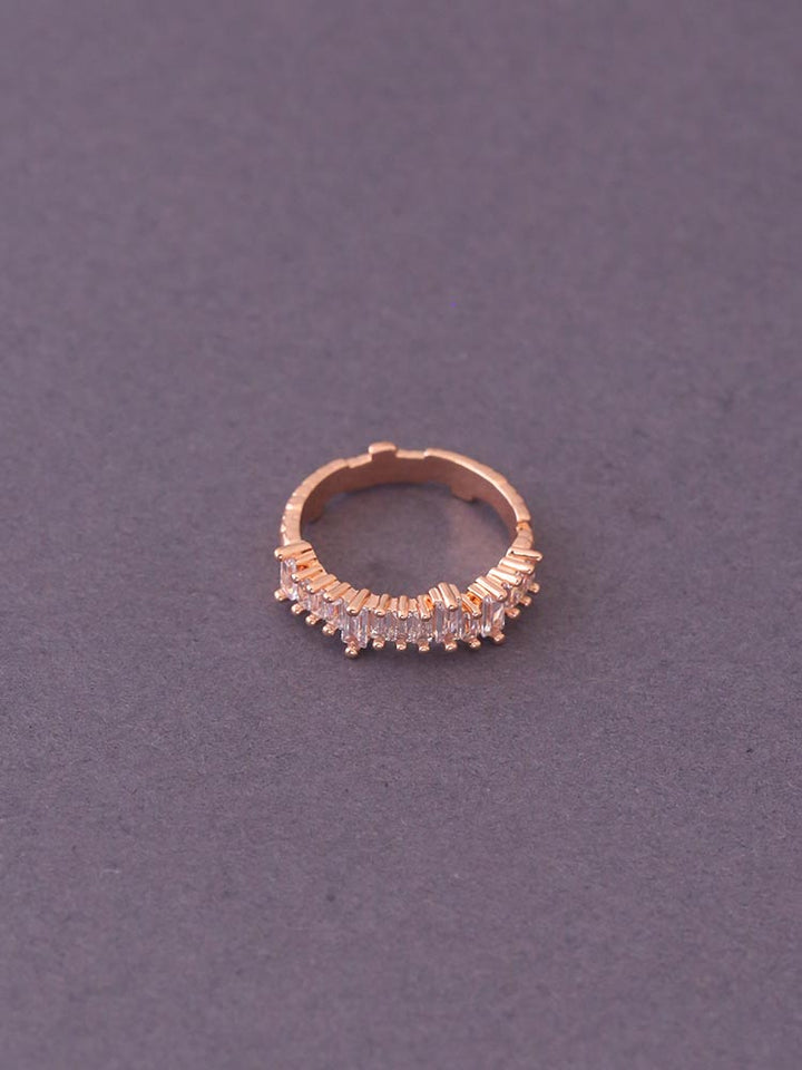 Rose Gold Saoirse Zirconia Ring - EOSS