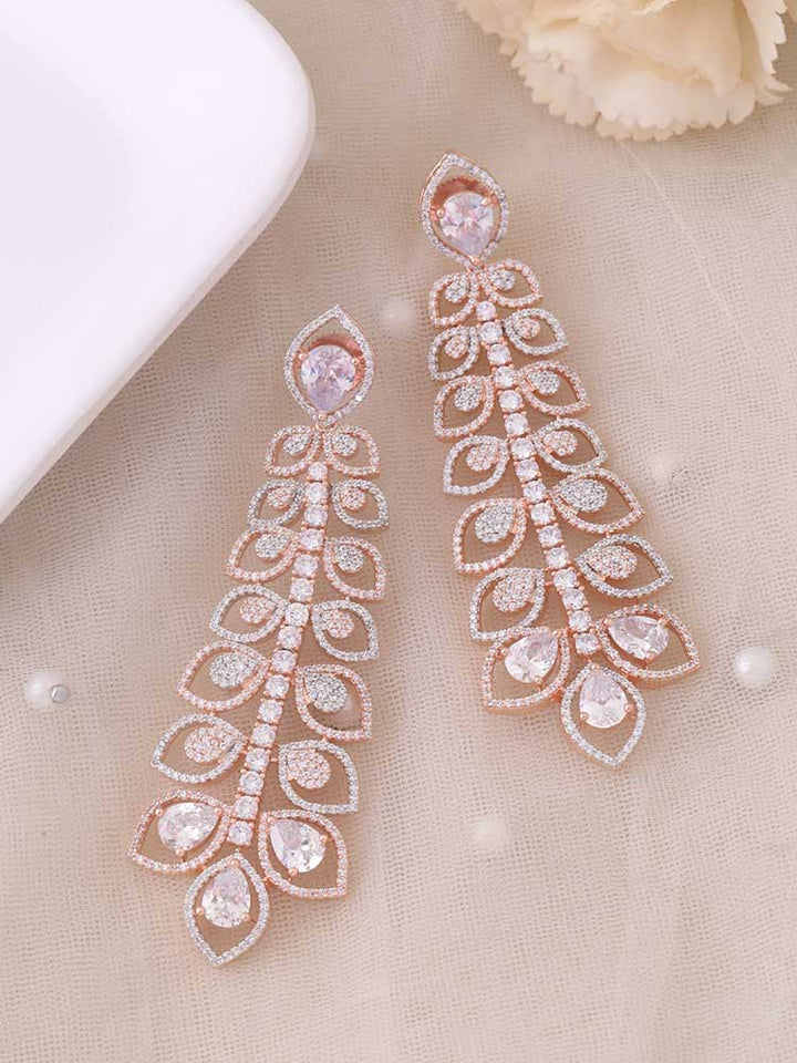Rose Gold Sidonie Zirconia Danglers
