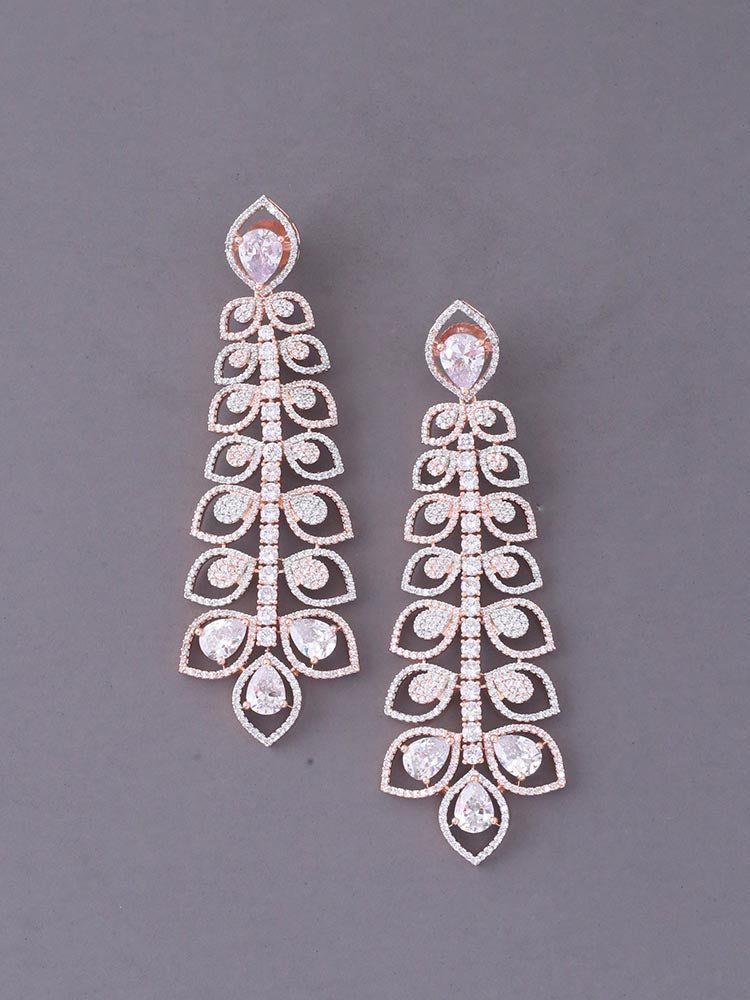 Rose Gold Sidonie Zirconia Danglers