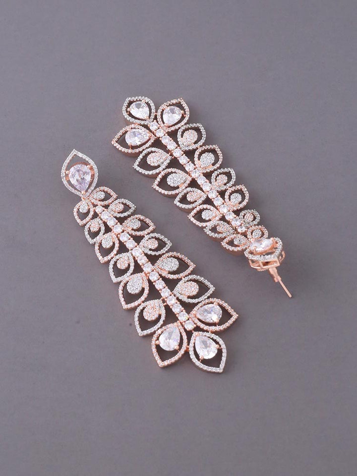 Rose Gold Sidonie Zirconia Danglers