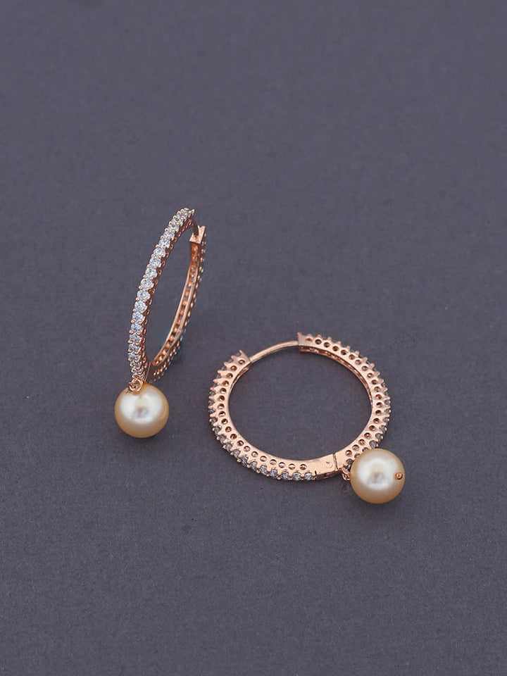 Rose Gold Sieta Zirconia Hoops