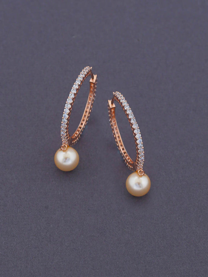 Rose Gold Sieta Zirconia Hoops