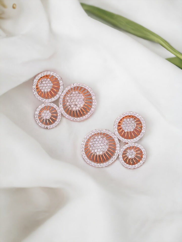Rose Gold Sizuka Zirconia Studs