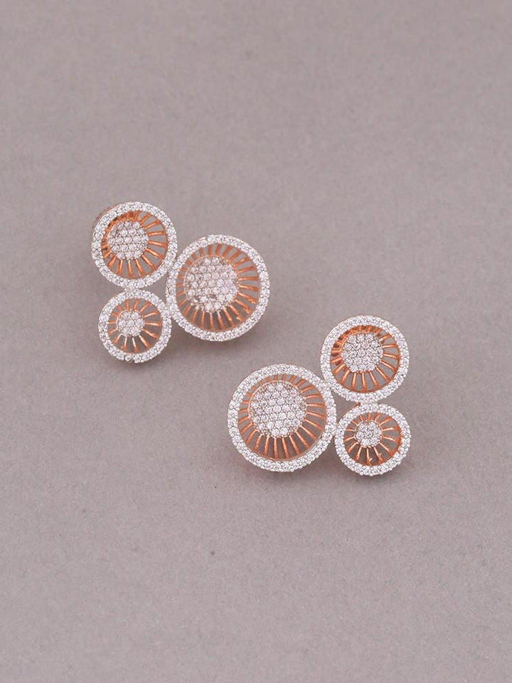 Rose Gold Sizuka Zirconia Studs