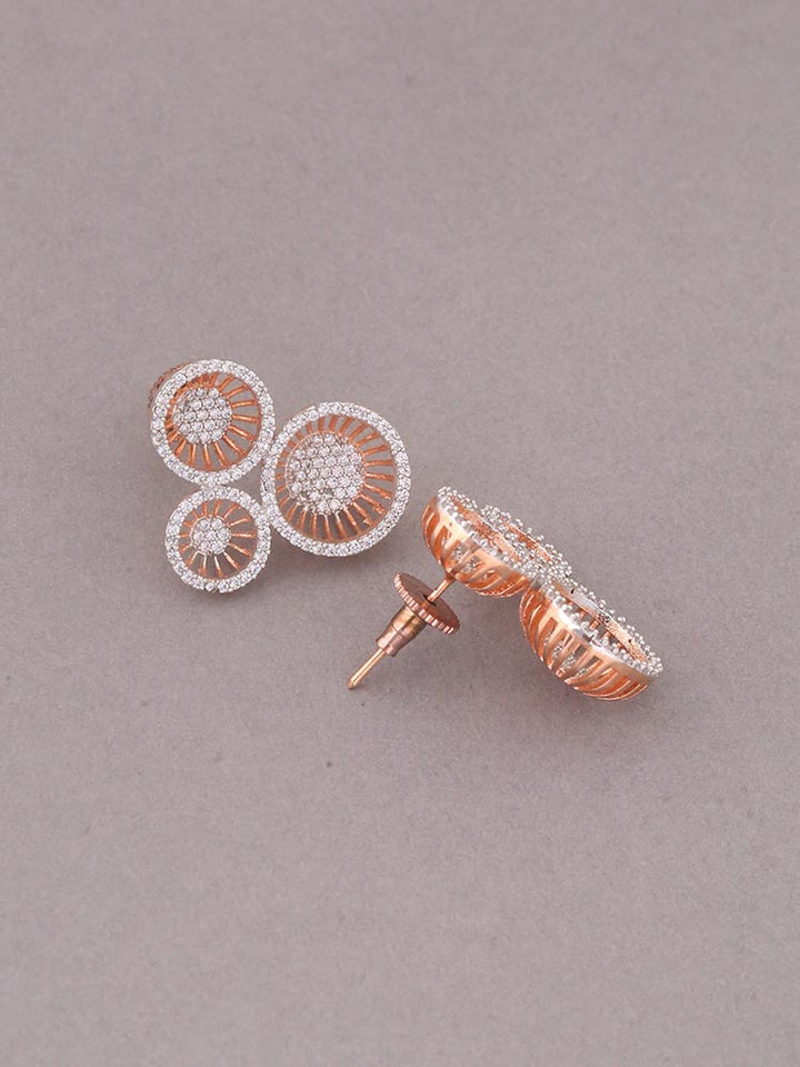 Rose Gold Sizuka Zirconia Studs