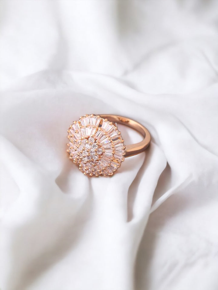 Rose Gold Suchitra Zirconia Ring
