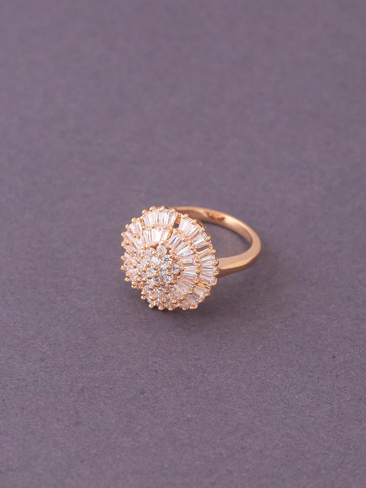 Rose Gold Suchitra Zirconia Ring