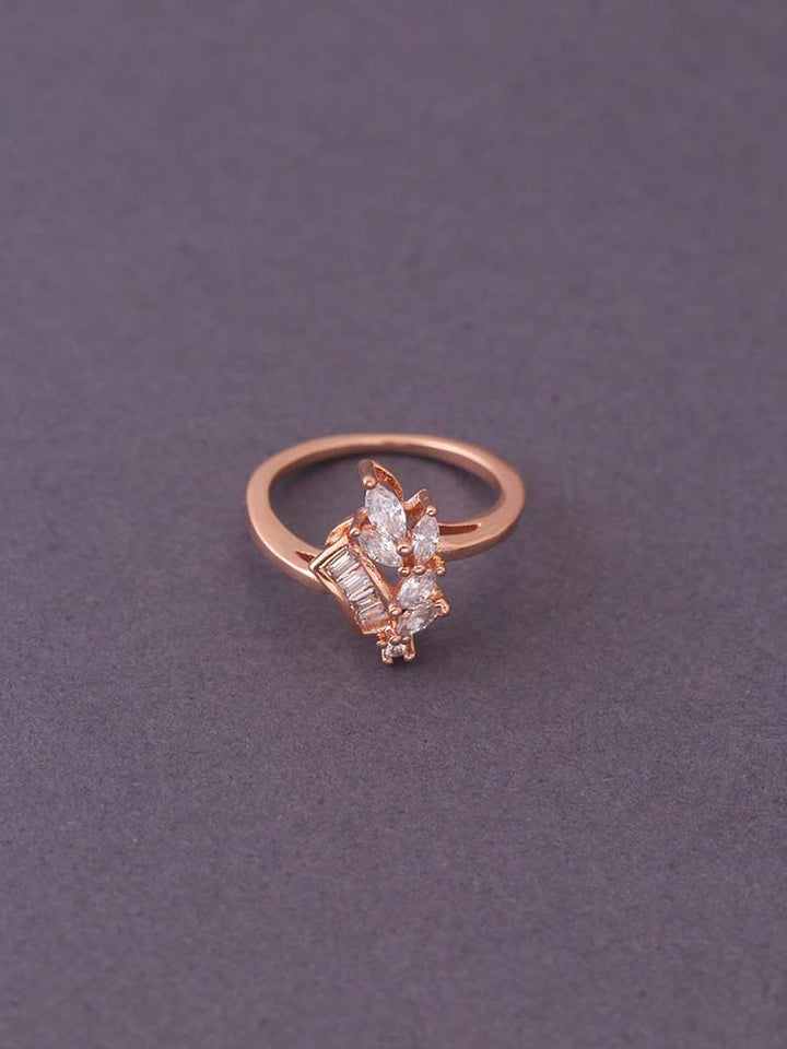 Rose Gold Sumesh Zirconia Ring