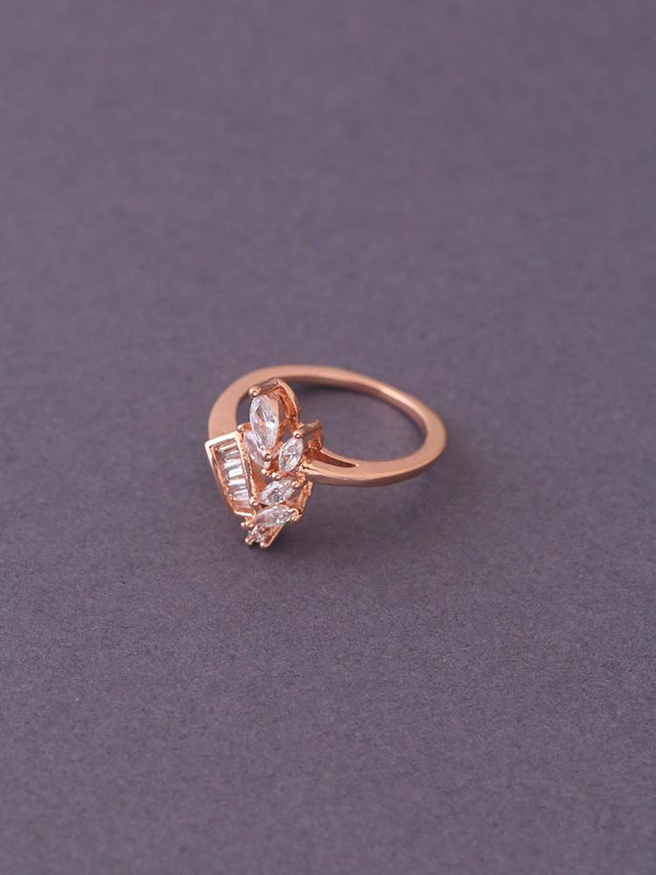 Rose Gold Sumesh Zirconia Ring
