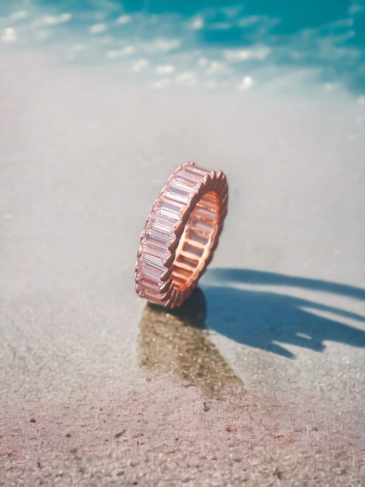 Rose Gold Taniya Zirconia Ring - EOSS