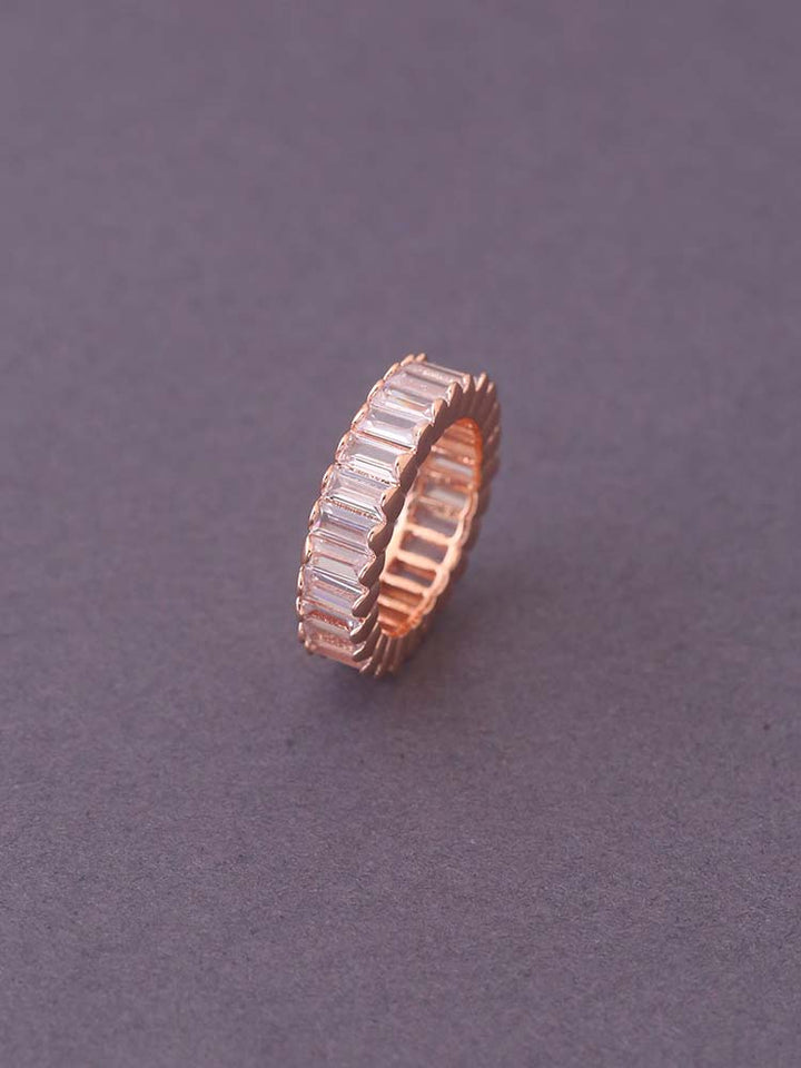 Rose Gold Taniya Zirconia Ring - EOSS