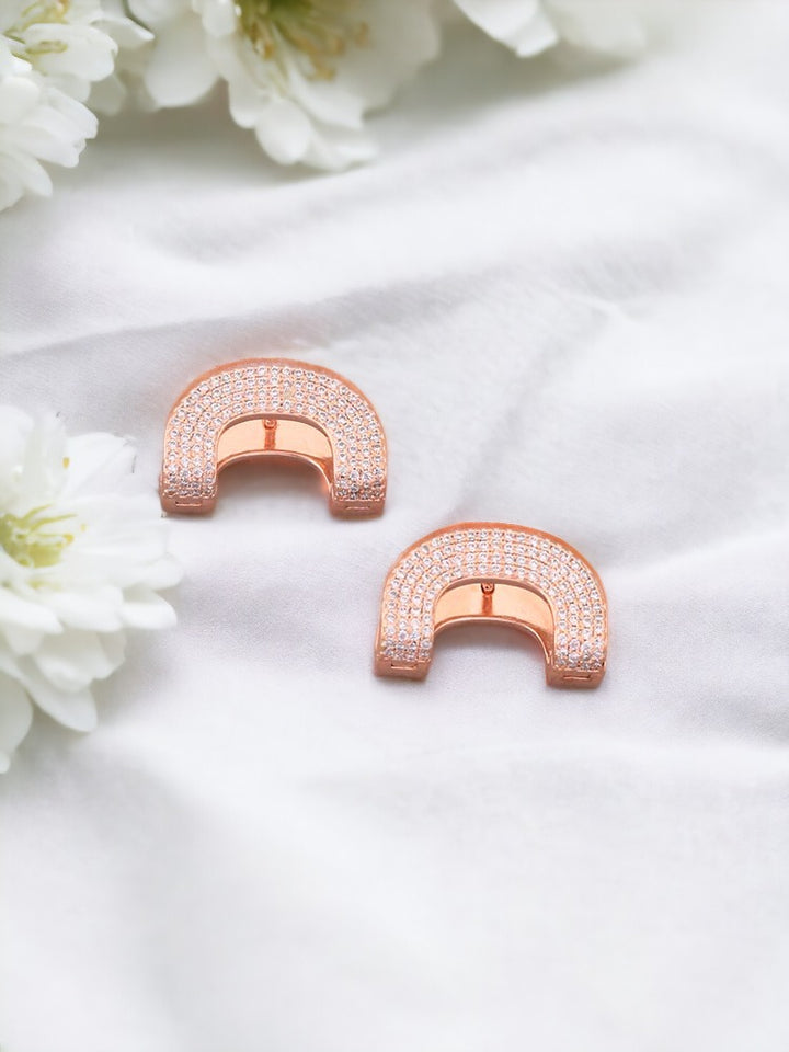 Rose Gold Velma Zirconia Studs - EOSS