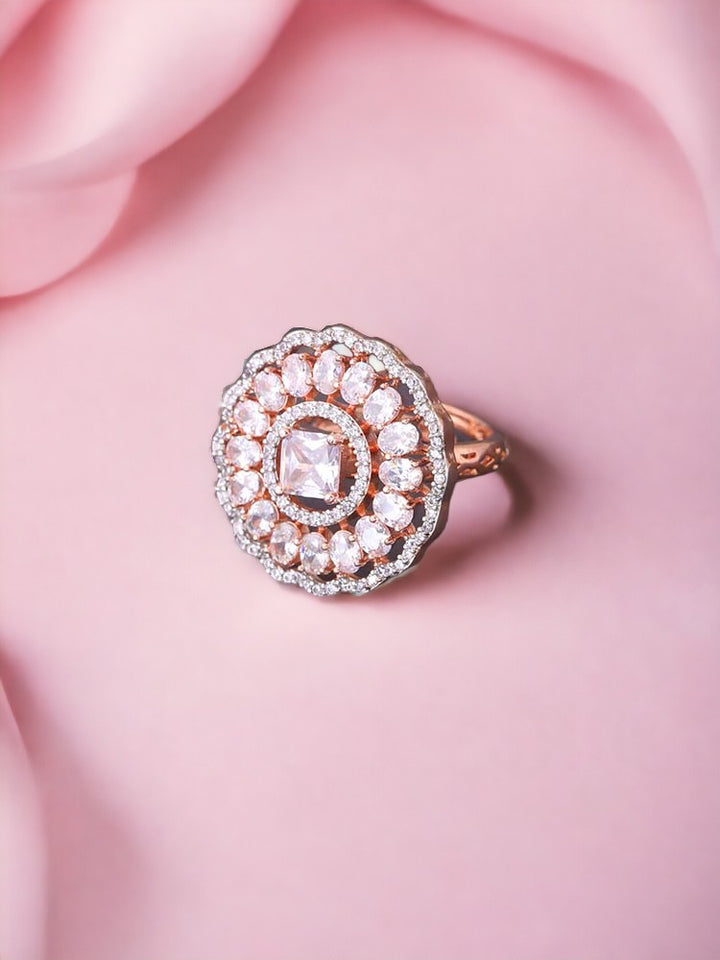 Rose Gold Yulia Adjustable Ring