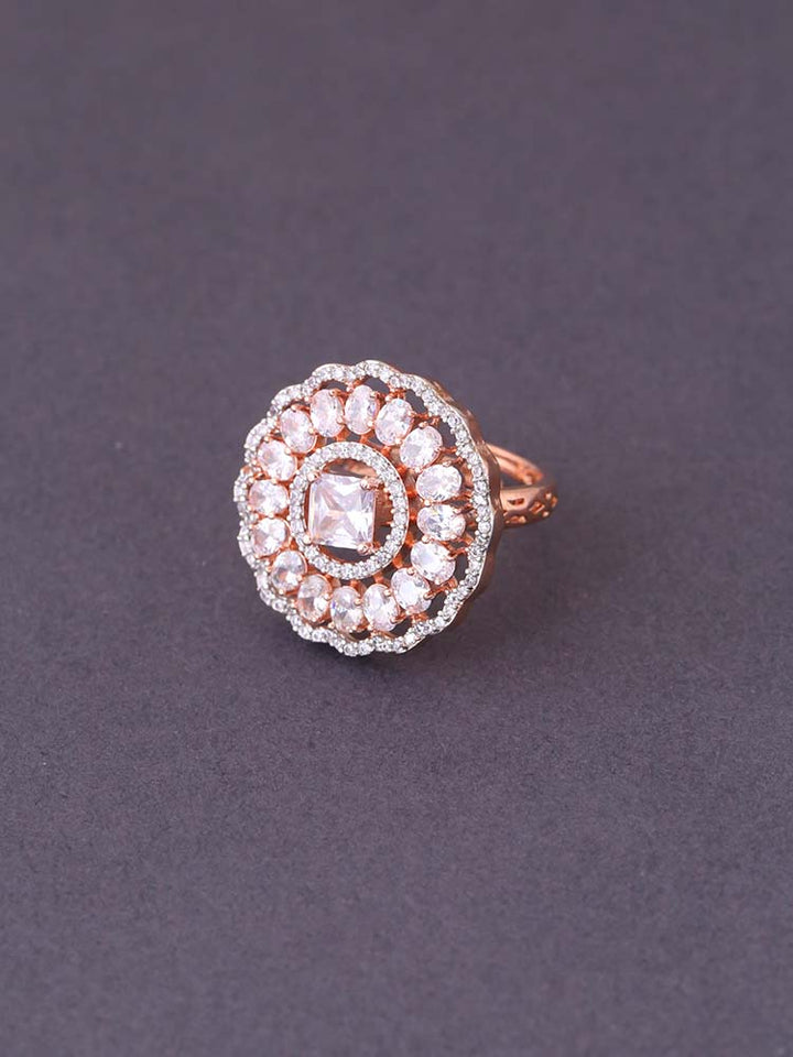 Rose Gold Yulia Adjustable Ring