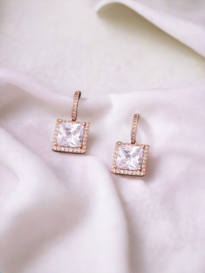 Rose Gold Zita Zirconia Hoops