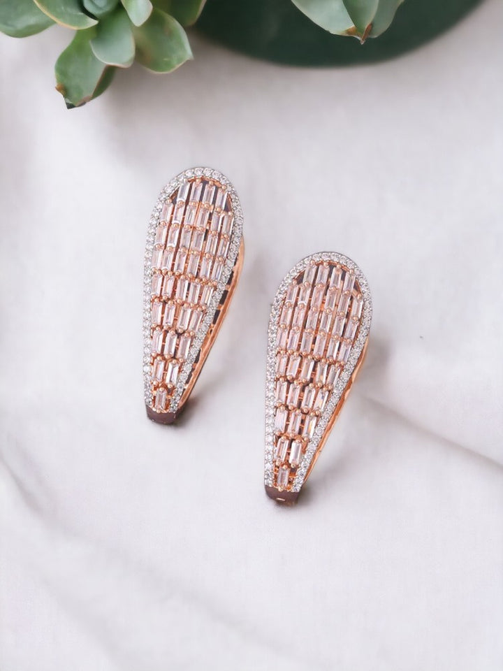 Rose gold Elaina Zirconia Hoops