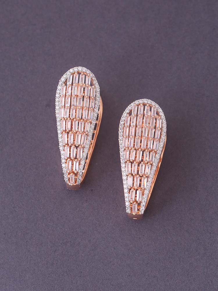 Rose gold Elaina Zirconia Hoops