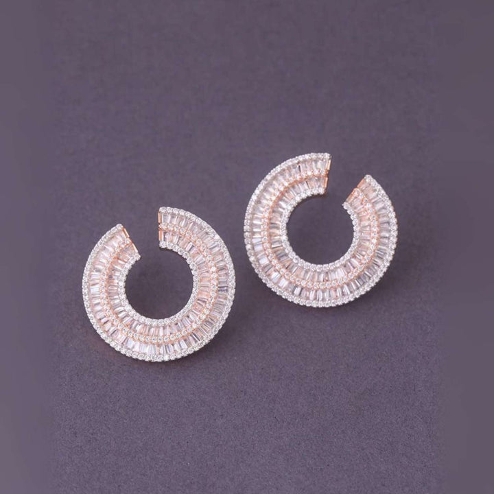 Rose gold Fernanda Zirconia Hoops