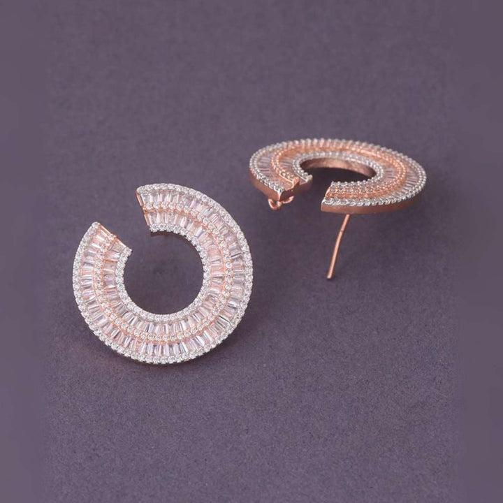 Rose gold Fernanda Zirconia Hoops