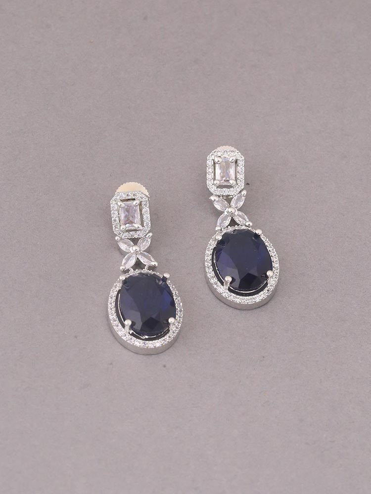 Royal Blue Icardi Zirconia Danglers