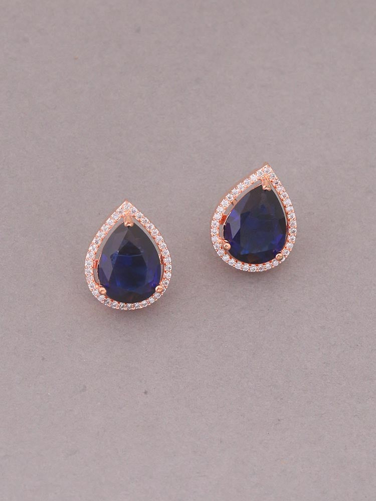 Royal Blue Stefy Zirconia Studs