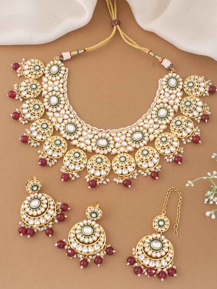 Ruby Aarti Jewellery Set