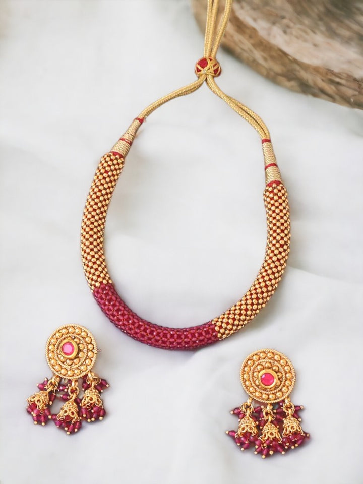 Ruby Ajan Jewellery Set
