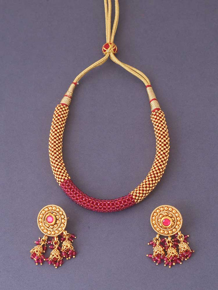 Ruby Ajan Jewellery Set