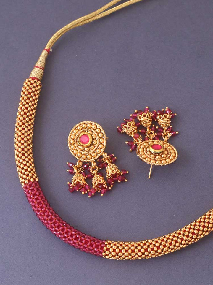 Ruby Ajan Jewellery Set
