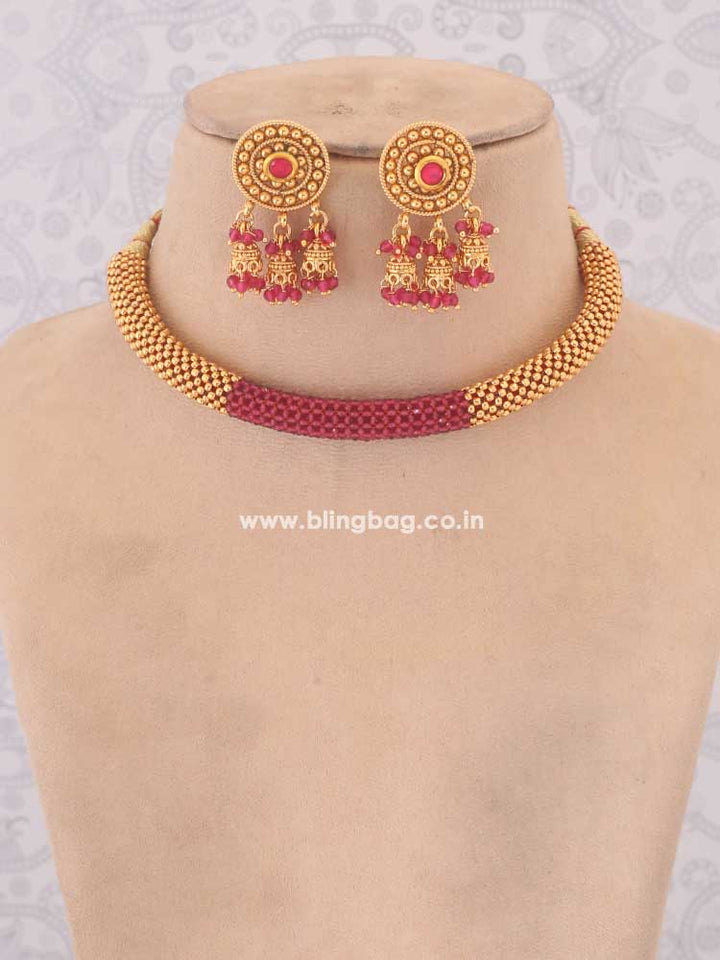 Ruby Ajan Jewellery Set