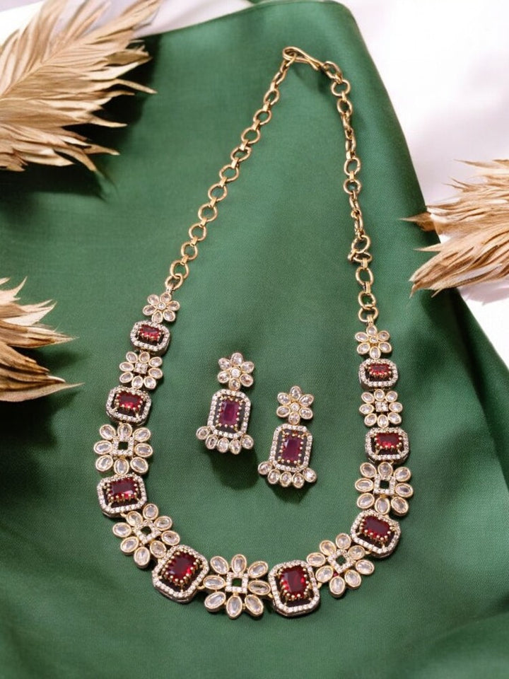 Ruby Anja Victorian Jewellery Set - New Arrival