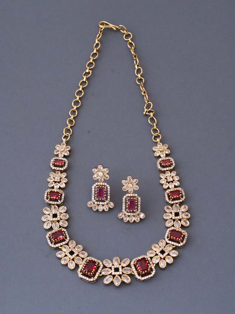 Ruby Anja Victorian Jewellery Set - New Arrival
