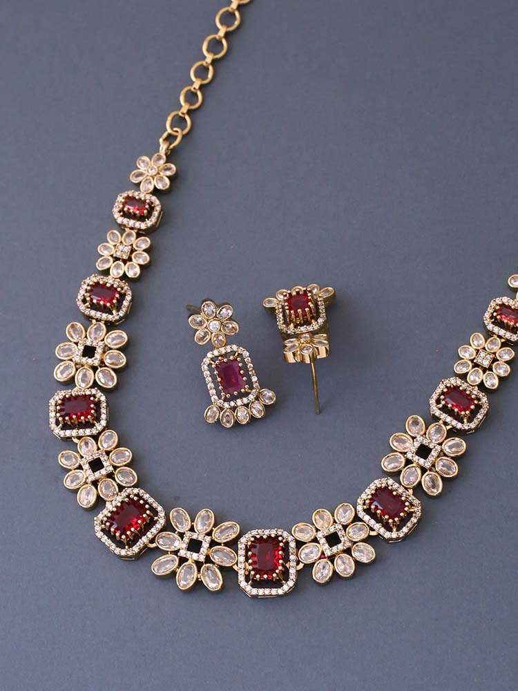 Ruby Anja Victorian Jewellery Set - New Arrival