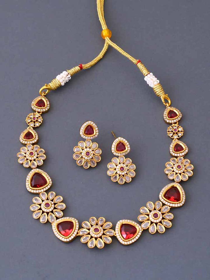 Ruby Antje Victorian Jewellery Set - New Arrival