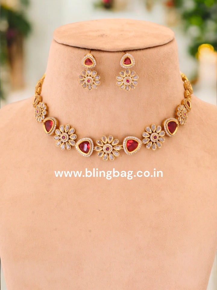 Ruby Antje Victorian Jewellery Set - New Arrival