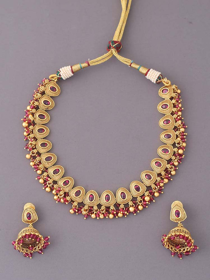Ruby Ashavari Jewellery Set