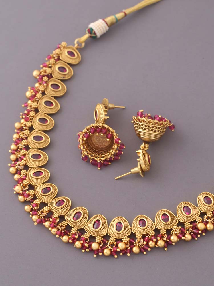 Ruby Ashavari Jewellery Set