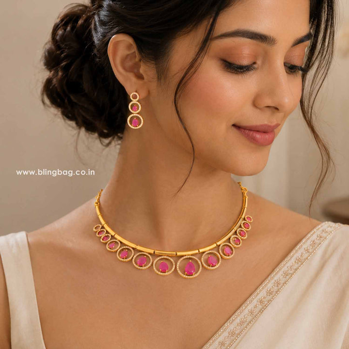 Ruby Chaitani Antique Jewellery Set- New Arrival