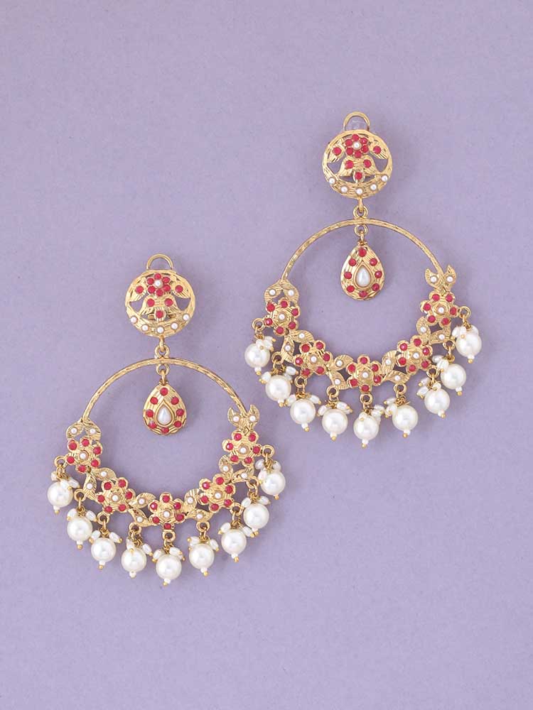 Ruby Darshana Ethnic Chandbalis