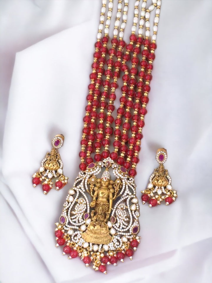 Ruby Durga Jewellery Set