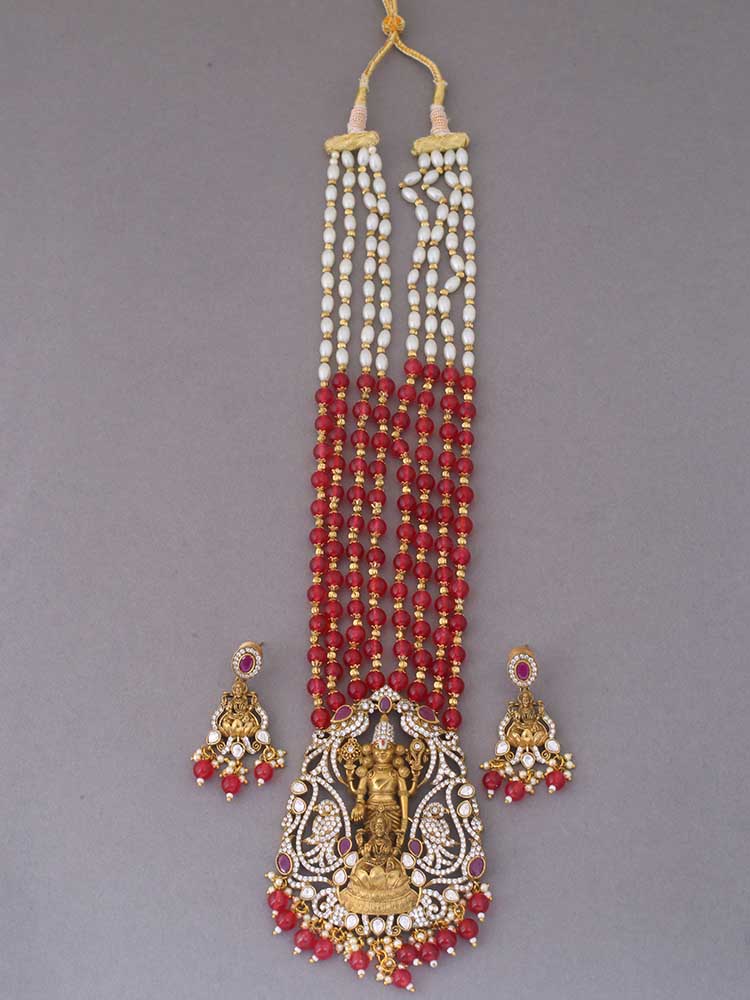 Ruby Durga Jewellery Set