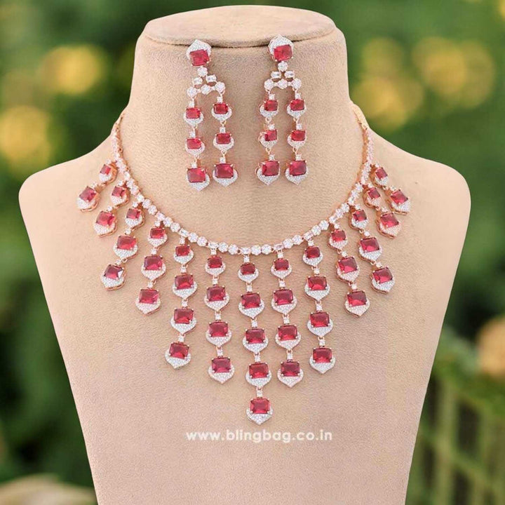 Ruby Ellyse Zirconia Jewellery Set - EOSS