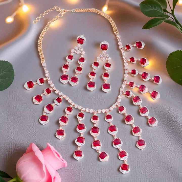 Ruby Ellyse Zirconia Jewellery Set - EOSS