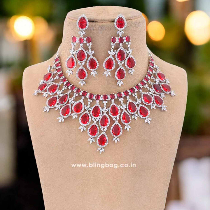 Ruby Frieda Zirconia Jewellery Set