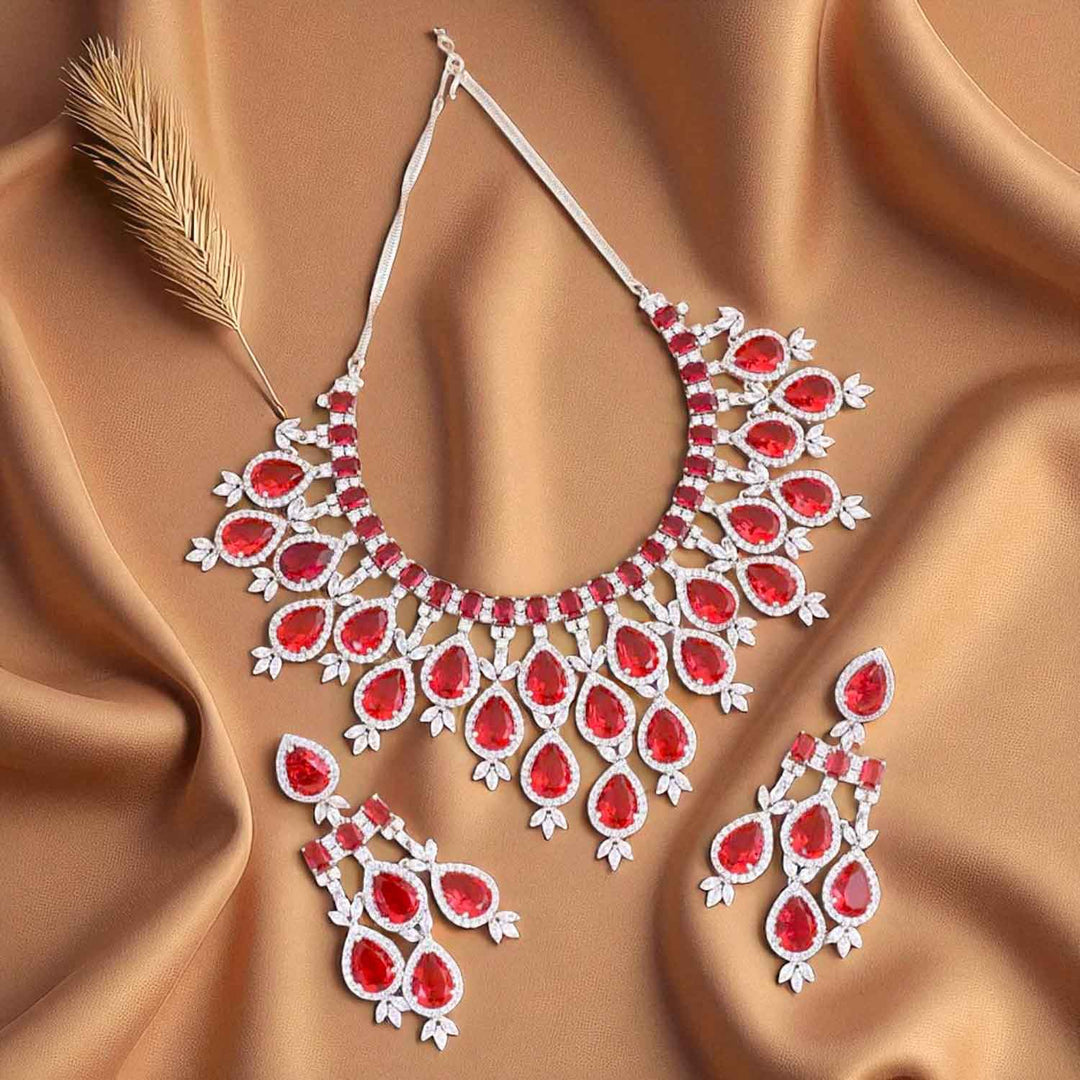 Ruby Frieda Zirconia Jewellery Set
