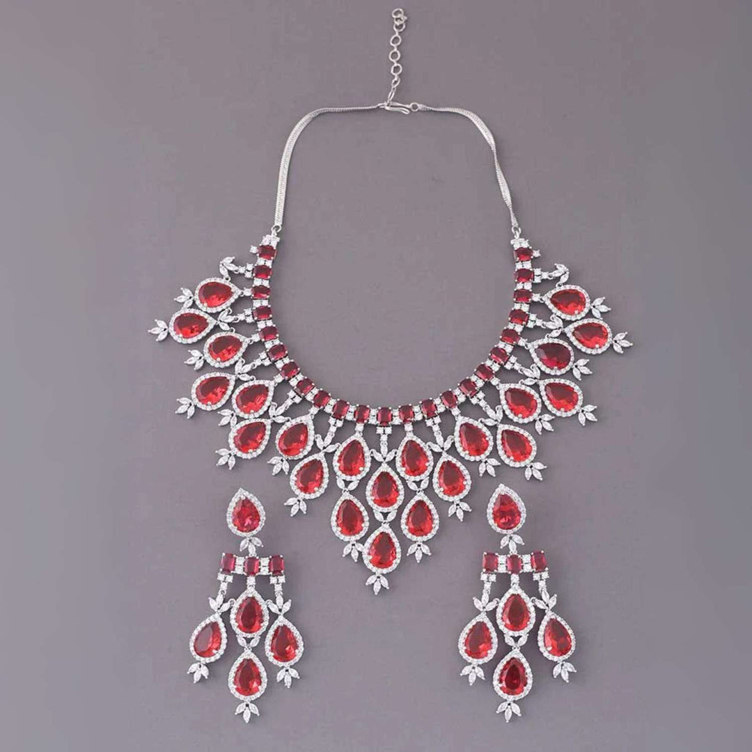 Ruby Frieda Zirconia Jewellery Set