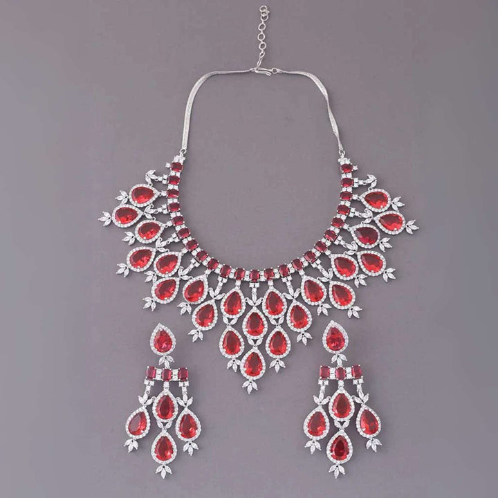 Ruby Frieda Zirconia Jewellery Set