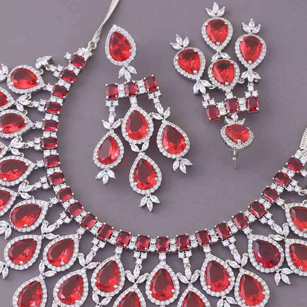 Ruby Frieda Zirconia Jewellery Set