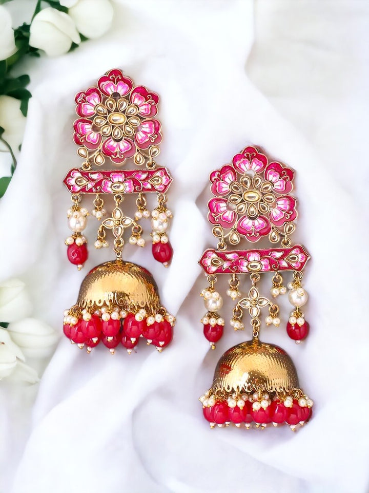 Ruby Fulwari Ethnic Jhumkis