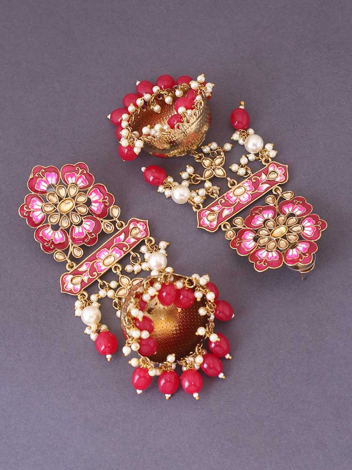 Ruby Fulwari Ethnic Jhumkis